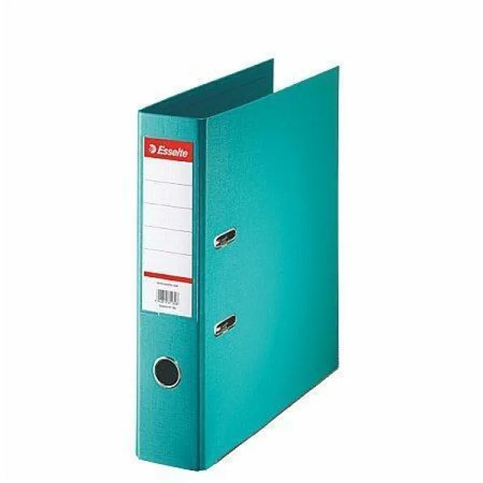 Główne zdjęcie produktu Pákový pořadač "Standard", ochranné spodní kování, tyrkysová, 75 mm, A4, PP, ESSELTE