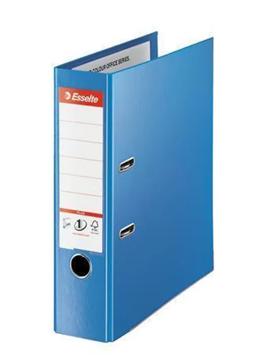 Główne zdjęcie produktu Pákový pořadač "Standard Plus", ochranné spodní kování, Vivida modrá, 80 mm, A4, PP, ESSEL