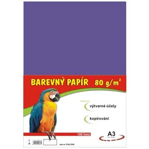 papier do edukacji artystycznej A3/100/80g fioletowy