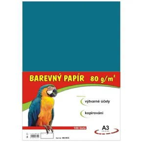 papier do edukacji artystycznej A3/100/80g jasnoniebieski