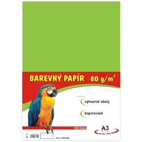 papier do edukacji artystycznej A3/100/80g jasnozielony