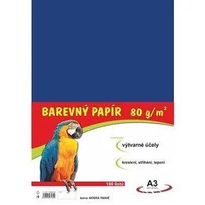 papier do edukacji artystycznej A3/100/80g granatowy