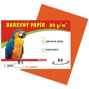 papier do edukacji artystycznej A4/100/80g pomarańczowy