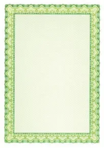 Papier z motywem dyplomowym, zielony, A4, 115g, APLI [70 ark.]