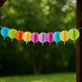 Następne zdjęcie produktu Girlanda papierowa Balony średnica 19cm x 4m [1 szt]
