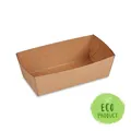 Tacka papierowa (FSC Mix) głęboka tłuszczoodporna kraft 135 x 70 x 45 mm 300ml [250 szt]