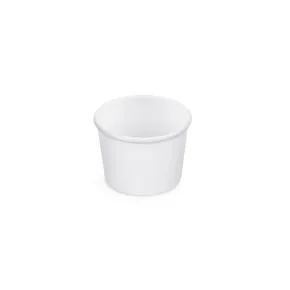 Miska papierowa do lodów (PAP/PE) biała średnica 75mm 125ml [50 szt]
