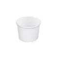 Miska papierowa do lodów (PAP/PE) biała średnica 90mm 250ml [50 szt]