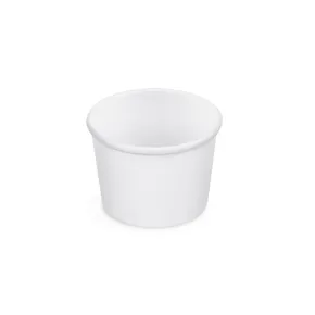 Miska papierowa do lodów (PAP/PE) biała średnica 90mm 250ml [50 szt]