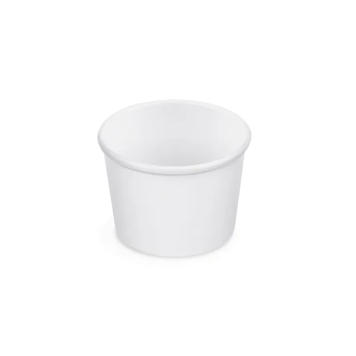 Główne zdjęcie produktu Papírová miska na zmrzlinu (PAP/PE) bílá průměr 90mm 250ml [50 ks]