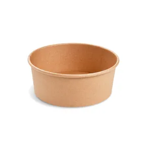 Pojemnik na sałatkę (PAP/PE) kraft średnica 150mm 750ml [50 szt]