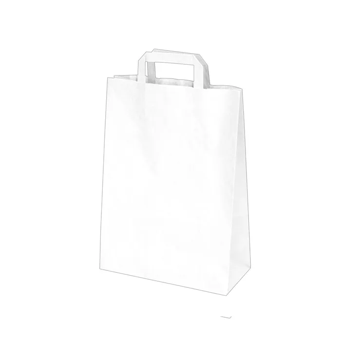 Główne zdjęcie produktu Papírová taška 22+10 x 28 cm bílá [250 ks]