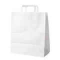Torba z uchwytami (PAP) biała 40+16 x 45 cm [150 szt]