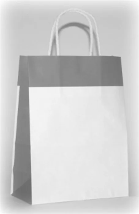 Główne zdjęcie produktu Papírová taška dárková 16x8x21 cm oranžovo bílá