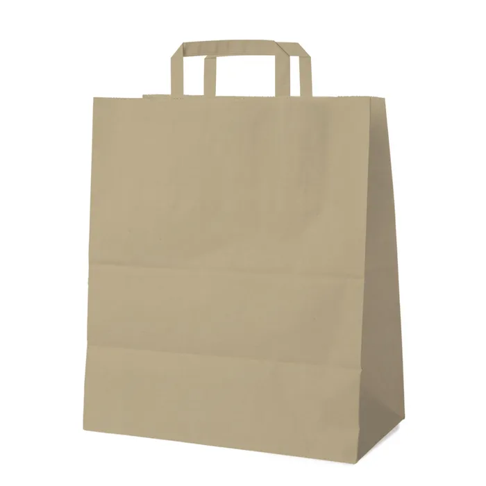 Główne zdjęcie produktu Papírová taška hnědá 40+16 x 45 cm [200 ks]
