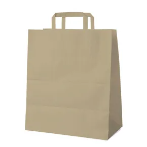 Torba z uchwytami (PAP) brązowa 40+16 x 45 cm [200 szt]
