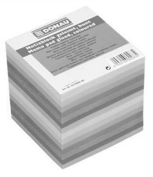 Główne zdjęcie produktu Papírové bločky v kostce slepené, 90x90x90 mm, DONAU