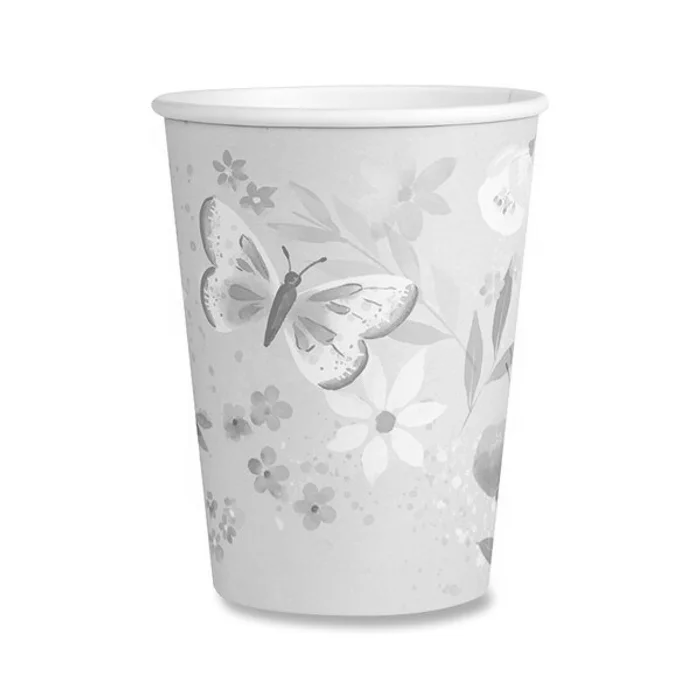Główne zdjęcie produktu Papírové kelímky Flutter objem 0,25 l, 8 ks