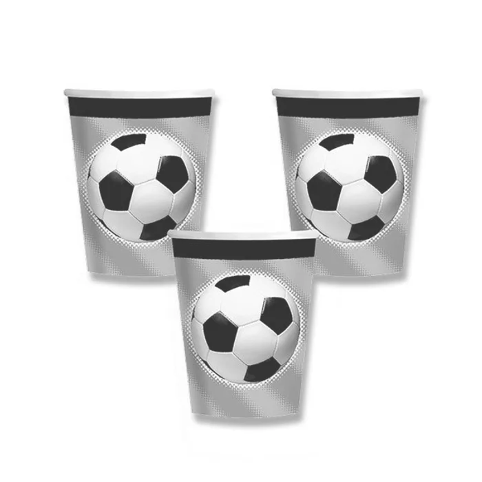 Główne zdjęcie produktu Papírové kelímky Fotbal objem 0,25 l, 8 ks