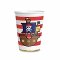 Kubki papierowe Pirates Map pojemność 0,25 l [8 szt.]