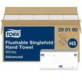 Następne zdjęcie produktu Ręczniki papierowe spłukiwane TORK 290190 ADVANCED Flushable białe H3 [3750 szt.]