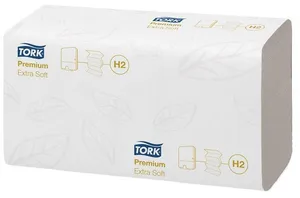 Ręczniki papierowe Tork 100297 H2 Premium Extra Soft 2-warstwowe białe [2100 szt.]