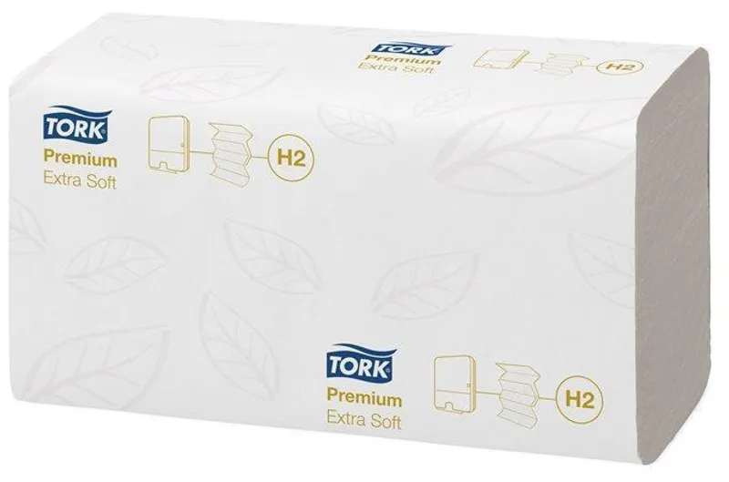 Główne zdjęcie produktu Papírové ručníky Tork 100297 H2 Premium Extra Soft 2vr bílé [2100 ks]