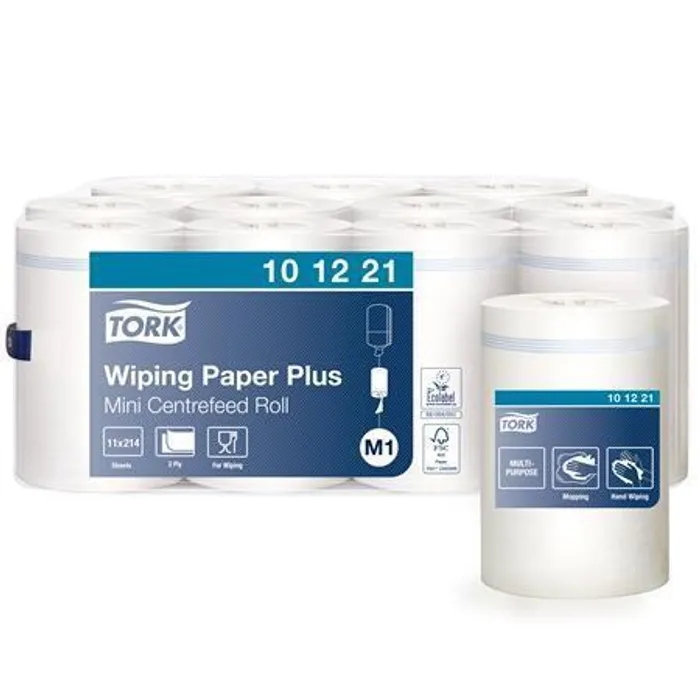 Główne zdjęcie produktu Papírové ručníky v miniroli TORK 101221 ADVANCED 420 bílá M1 [1 ks]