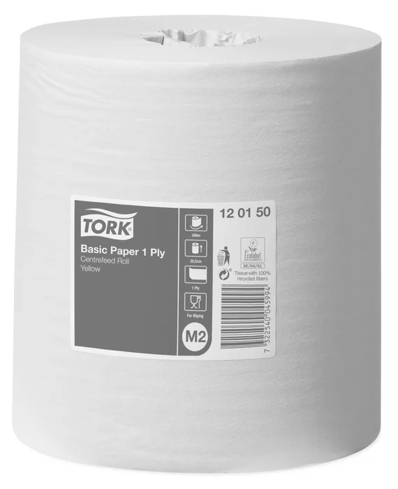 Główne zdjęcie produktu Papírové ručníky v roli TORK 120150 Universal 310 žlutá M2 1-vrstvé [1 ks]