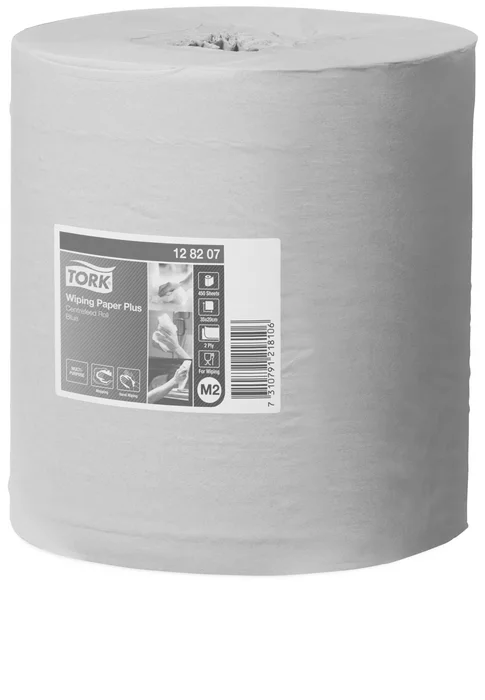 Główne zdjęcie produktu Papírové ručníky v roli TORK 128207 PLUS ADVANCED 420 modrá M2 [1 ks]