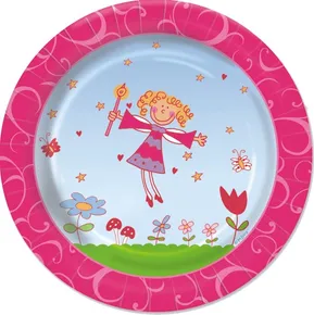 Talerzyki papierowe o średnicy 23 cm PRINCEZNA [10 szt.]