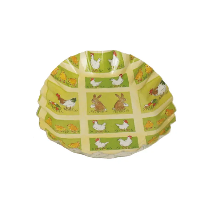 Główne zdjęcie produktu Papírové talíře vajičko 18 x 25 cm VELIKONOCE [2 ks]
