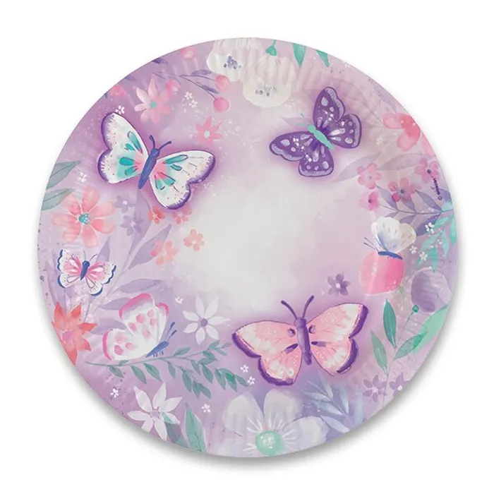 Główne zdjęcie produktu Papírové talířky Flutter průměr 22,8 cm, [8 ks]