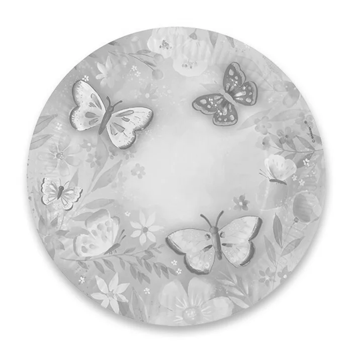 Główne zdjęcie produktu Papírové talířky Flutter průměr 22,8 cm, 8 ks
