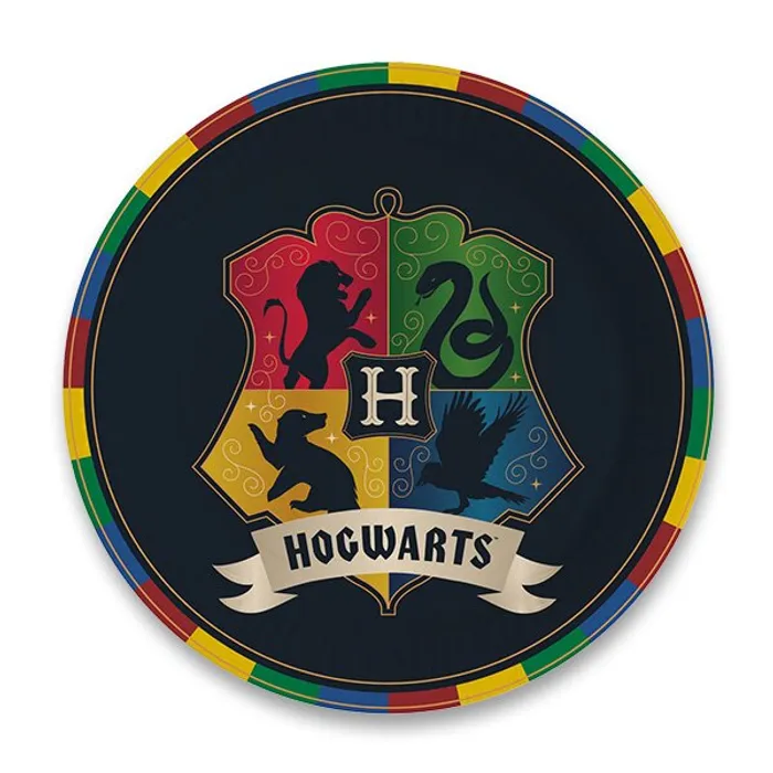 Główne zdjęcie produktu Papírové talířky Harry Potter průměr 23 cm, [8 ks]