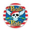 Papírové talířky Pirate Party průměr 23 cm, 8 ks