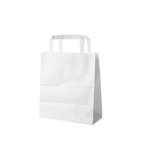 Torba z uchwytami (PAP) biała 18+8 x 22 cm [250 szt]