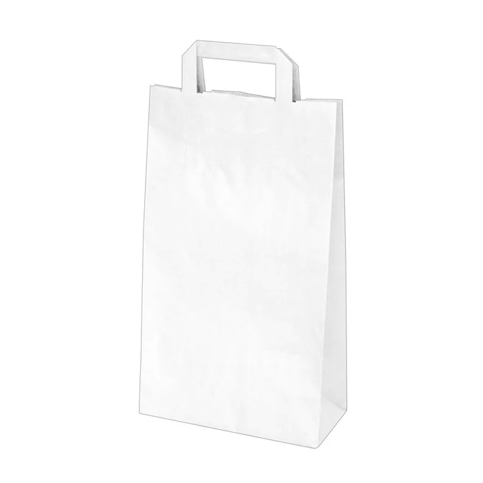 Główne zdjęcie produktu Papírové tašky 22x10 x 38 cm bílé [50 ks]