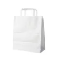 Torba z uchwytami (PAP) biała 26+14 x 32 cm [250 szt]