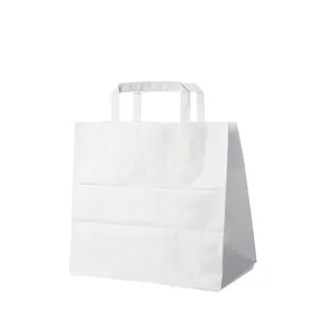 Torba z uchwytami (PAP) biała 26+17 x 25 cm [250 szt]