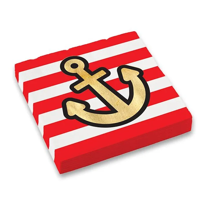 Główne zdjęcie produktu Papírové ubrousky Pirates Map 33 x 33 cm, [16 ks]