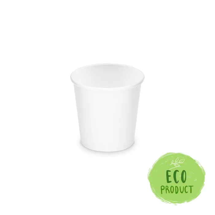 Główne zdjęcie produktu Papírový kelímek bílý 110 ml, XS (průměr 62 mm) [50 ks] - espresso