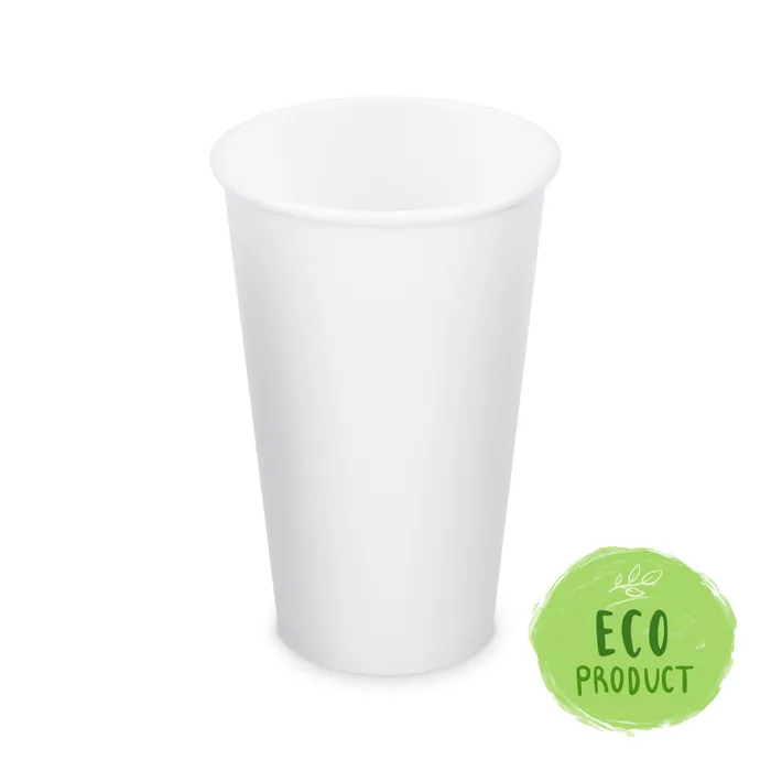 Główne zdjęcie produktu Papírový kelímek bílý 510 ml, XL (průměr 90 mm) [50 ks]