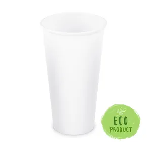 Kubek papierowy biały średnica 90mm 610ml `XXL: 0,5L/20oz` [50 szt]