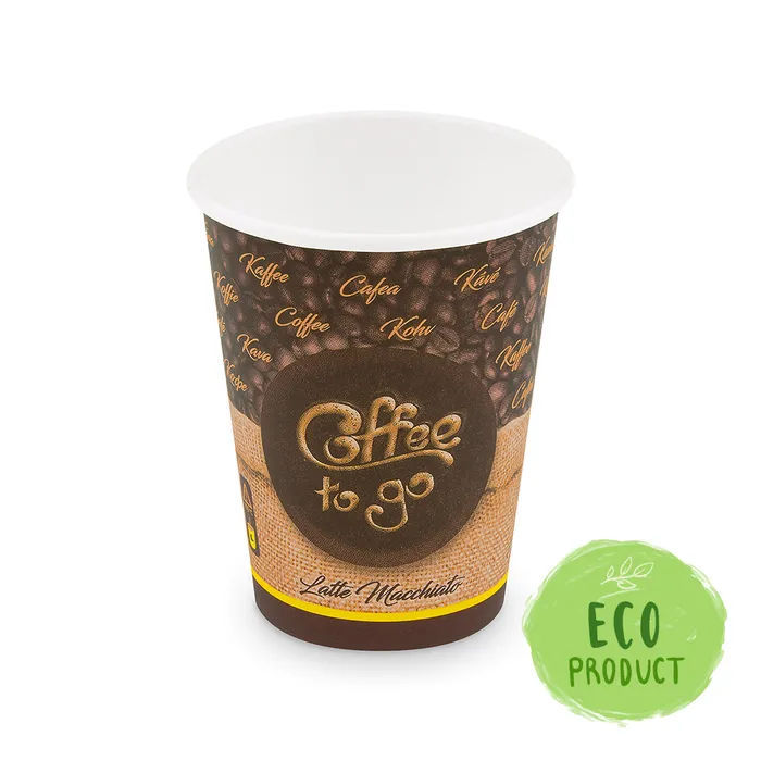 Główne zdjęcie produktu Papírový kelímek "Coffee to go" 420 ml, L (průměr 90 mm) [50 ks]