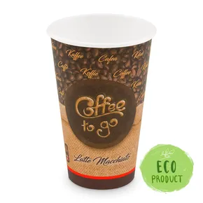 Kubek papierowy "Coffee to go" średnica 90mm 510ml `XL: 0,4L/16oz` [50 szt]
