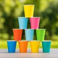 Kubek papierowy (FSC Mix) czarny średnica 74mm 240ml [10 szt]