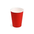Kubek papierowy (FSC Mix) czerwony średnica 74mm 240ml [10 szt]