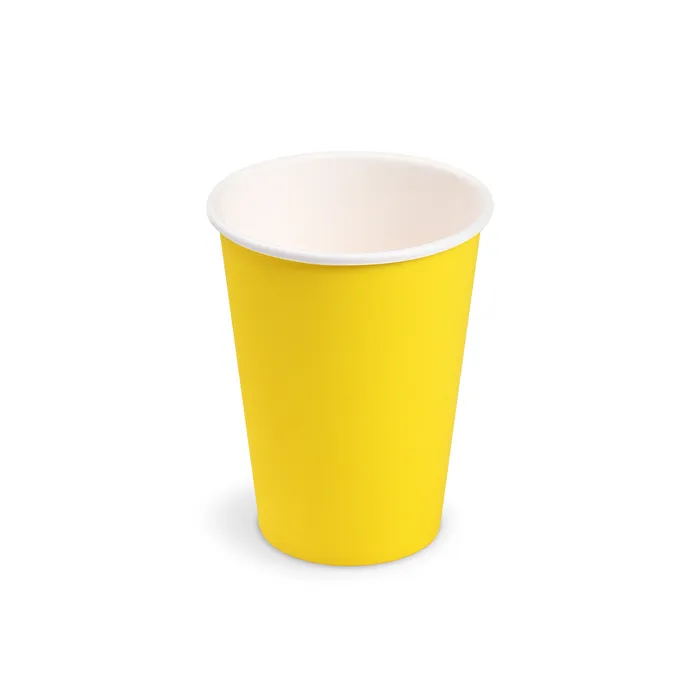 Główne zdjęcie produktu Papírový kelímek (FSC Mix) žlutý průměr 74mm 240ml [10 ks]