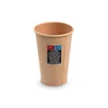 Następne zdjęcie produktu Kubek papierowy kraft średnica 80mm 330ml `ML: 0,3L/10oz` [50 szt]